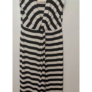 VICOLO Maxi Dress, Made in ITALY, Black and White, Size M, NWT